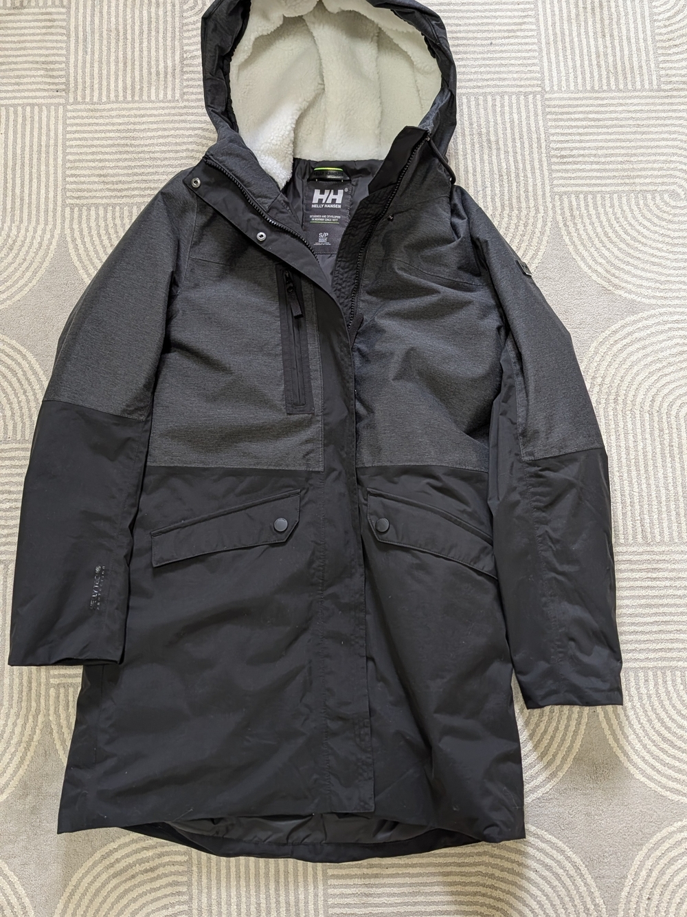 Helly Hansen Women Black/Grey Hooded Parka/Winter